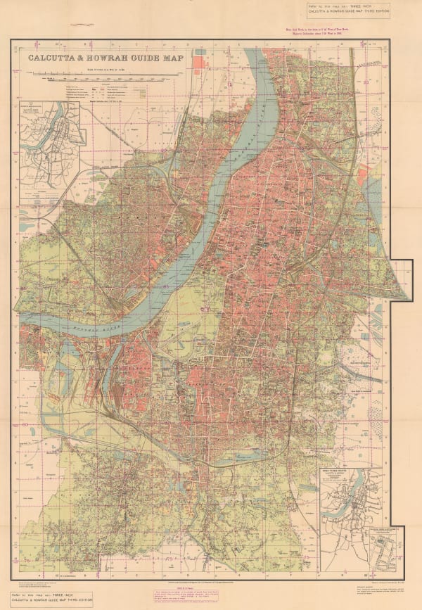 Survey of India, Kolkata (Calcutta) and Howrah, 1943