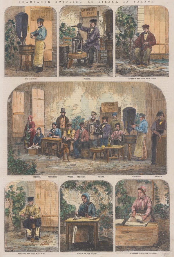 Illustrated London News (ILN), Champagne - Bottling, 1855