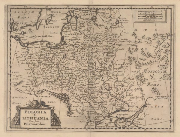 Nicolas Sanson, Poland and Lithuania, 1679