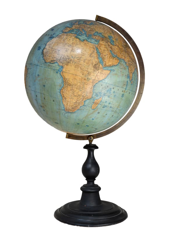 Heinrich C. Kiepert, C. Adam's Erdglobus, 1880 c.