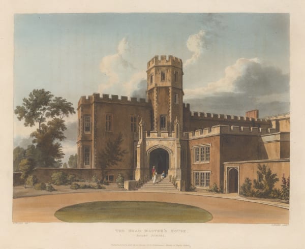 Rudolph Ackermann, Rugby School - Headmaster's House, 1816