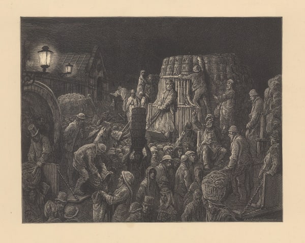 Gustave Doré, London - Covent Garden Market, 1872