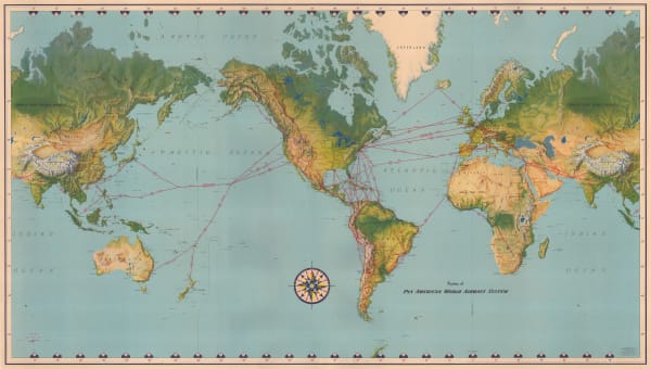 Pan Am Airways, Routes of Pan American World Airways System, 1951