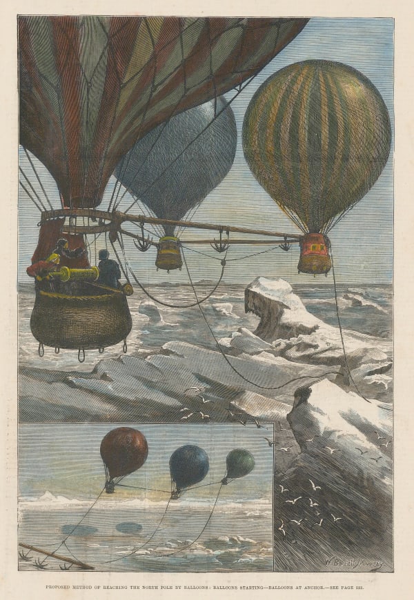 Illustrated London News (ILN), Arctic - North Pole Balloons, 1880
