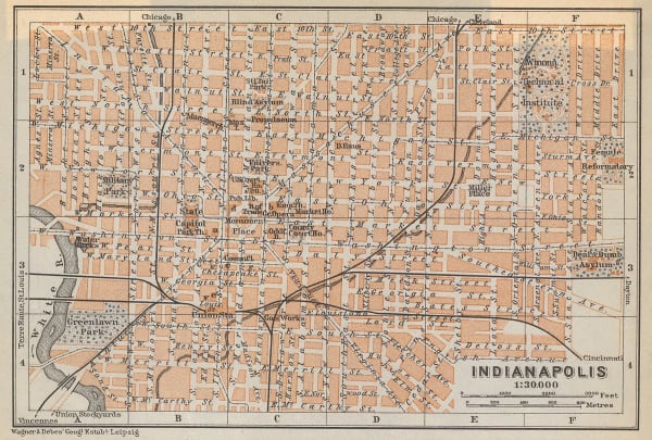 Karl Baedeker, Indianapolis, 1909