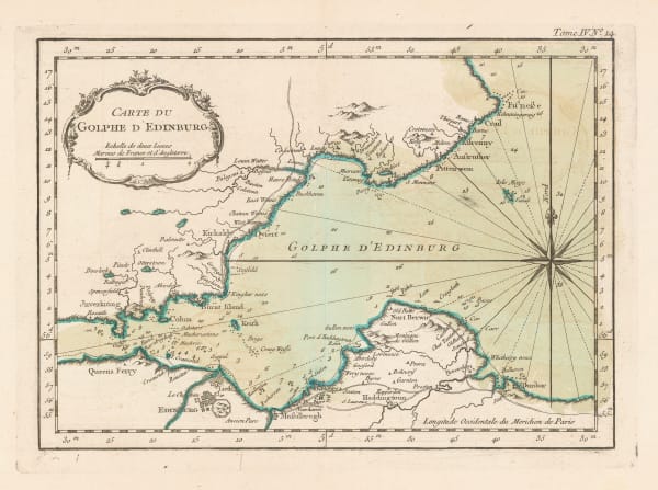 Jacques-Nicolas Bellin, Edinburgh & the Firth of Forth, 1764
