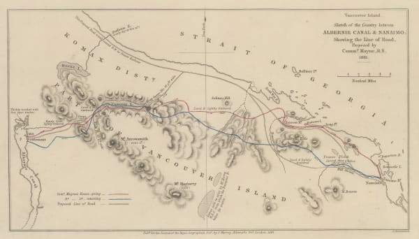 Royal Geographical Society (RGS), Southern Vancouver Island from Alberni Inlet to Nanaimo, 1862