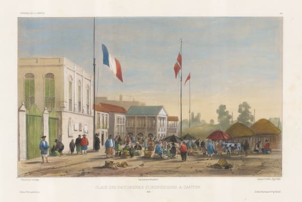Auguste-Nicolas Vaillant, China - Guangzhou / Canton, European Factories, 1850 c.