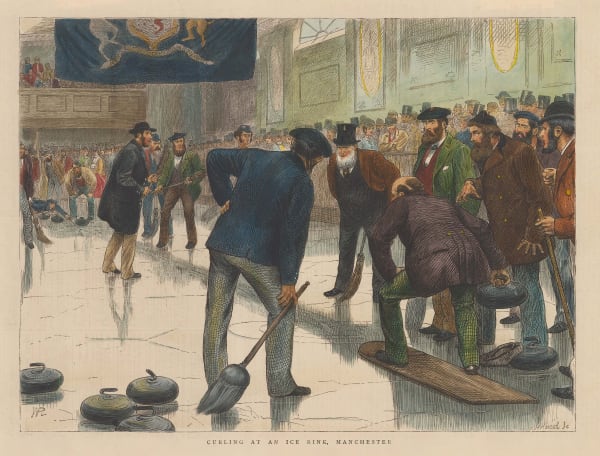 The Graphic Magazine, Curling - Manchester, 1877