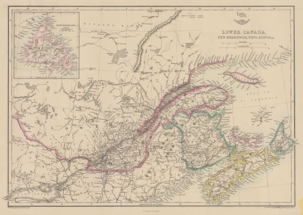 Edward Weller, Lower Canada, New Brunswick, Nova Scotia, 1863