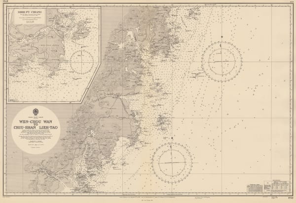 British Admiralty, Wen-Chou Wan to Chiu-Shan, Lieh- Tao, 1959