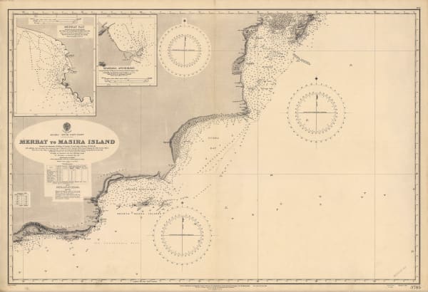 British Admiralty, Merbat to Masira Island., 1931