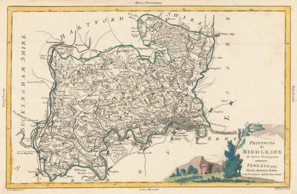 Antonio Zatta, Provincia ai Middlesex, 1779
