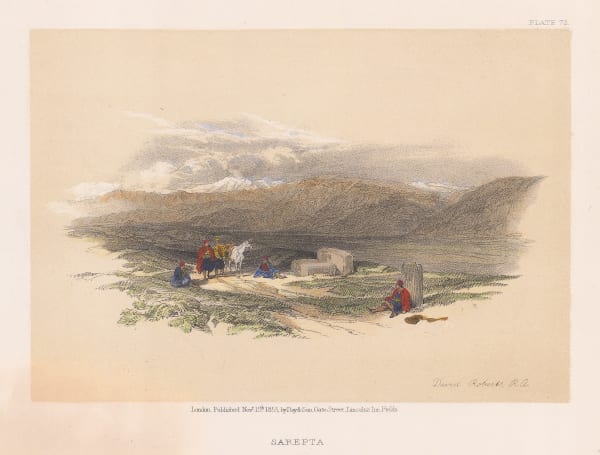 David Roberts, Lebanon - Sarepta, 1855