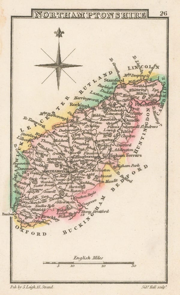 Sidney Hall, Northamptonshire, 1818