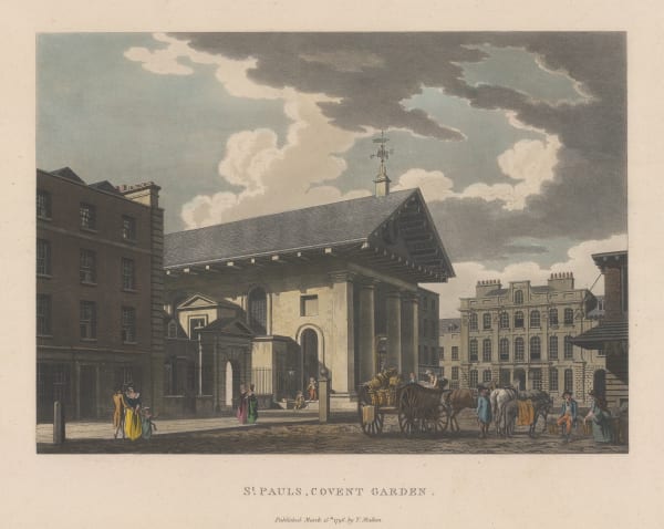 Thomas Malton, London - Covent Garden, St Paul's Church, 1796