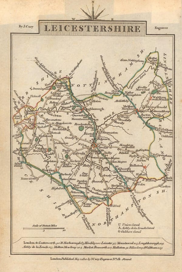 John Cary, Leicestershire, 1810