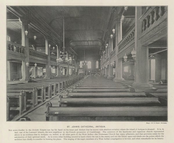 Meisenbach & Co, Antigua - St. John's Cathedral, 1910 c.