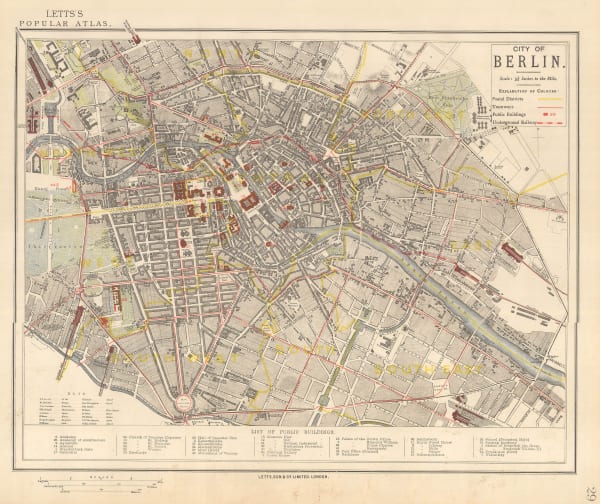 Letts & Son, City of Berlin, 1892