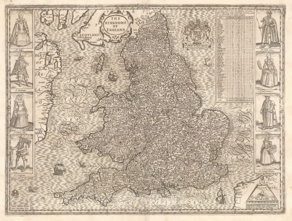 John Speed, The Kingdome of England, 1614