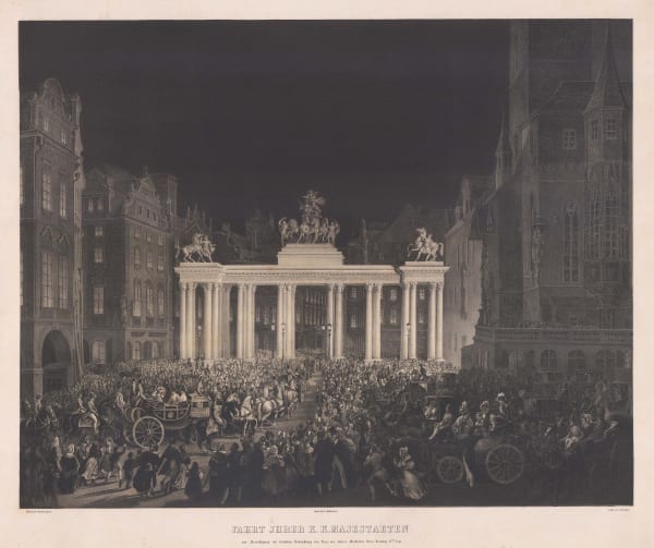 Eduard Gurck, Czech Republic - Prague, Coronation Arch of Ferdinand V, 1836