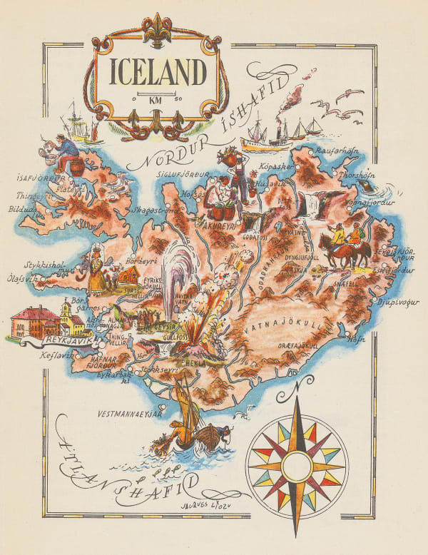 Dore Ogrizek, Iceland, 1952