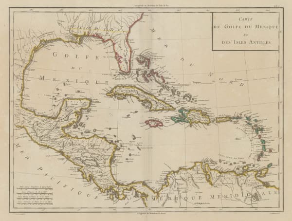 Pierre Tardieu, The West Indies and Central America, 1800