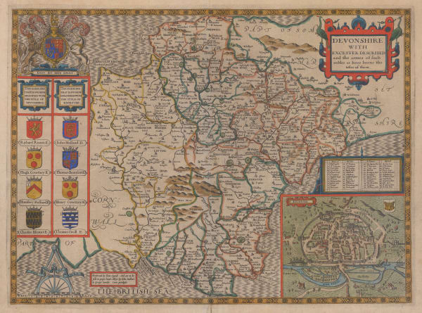 John Speed, Devonshire, 1627