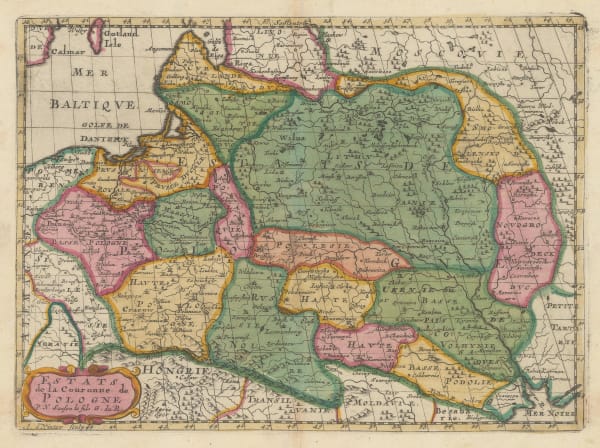 Nicolas Sanson, Empire of Poland, 1700