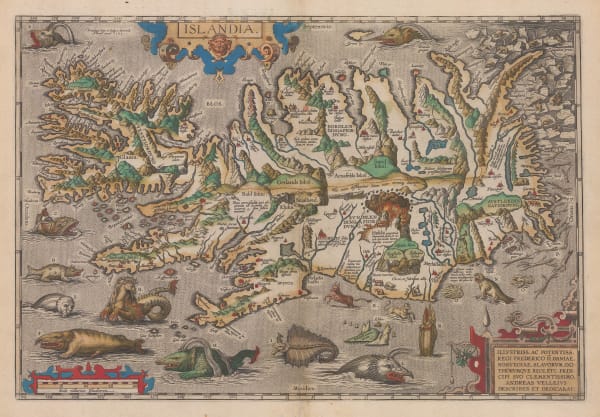 Abraham Ortelius, Iceland, 1595