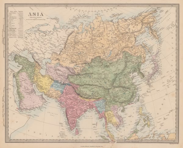 Society for the Diffusion of Useful Knowledge (SDUK), Asia, 1865 c.