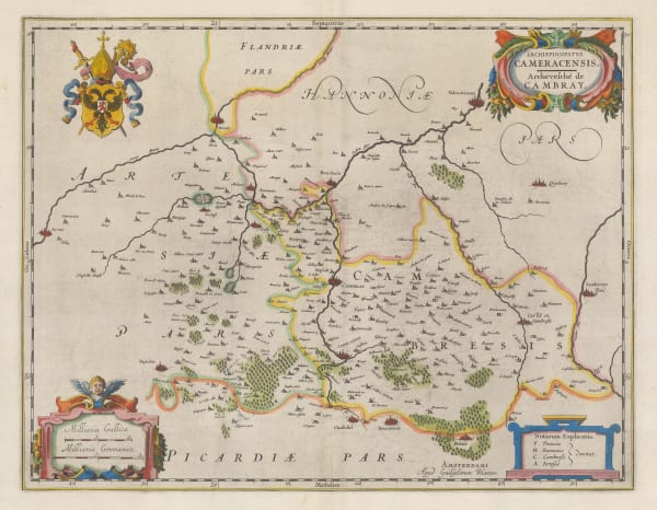 Willem & Jan Blaeu, Archdiocese of Cambrai, 1640 c.