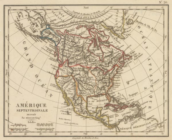 Eustache Herisson, North America, 1830 c.