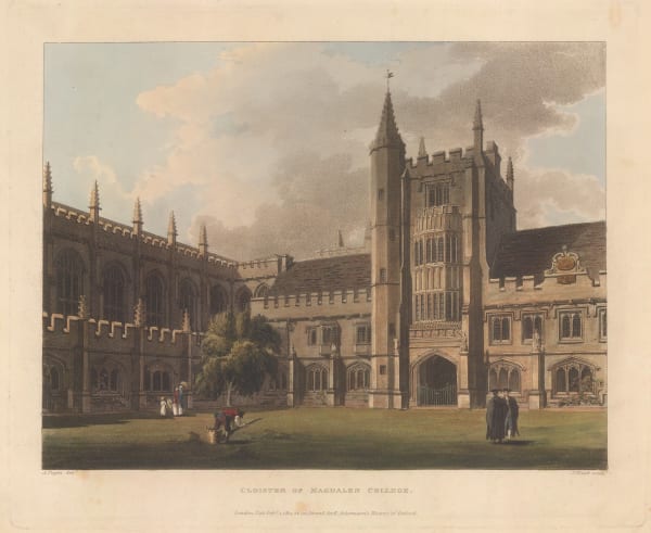 Rudolph Ackermann, Oxford University - Magdalen College, 1814