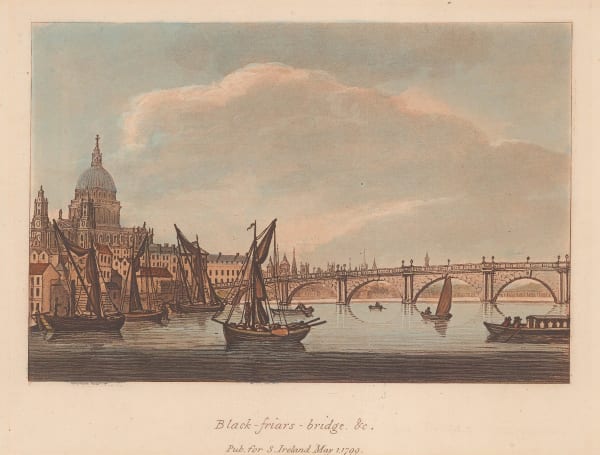 Samuel Ireland, London - Blackfriars Bridge, 1799
