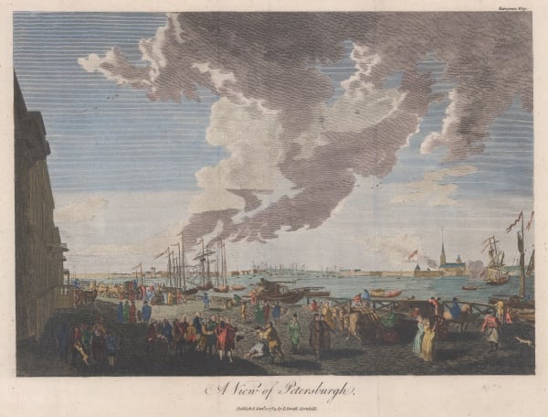 European Magazine, Russia - St Petersburg, Port of St. Petersburg, 1785