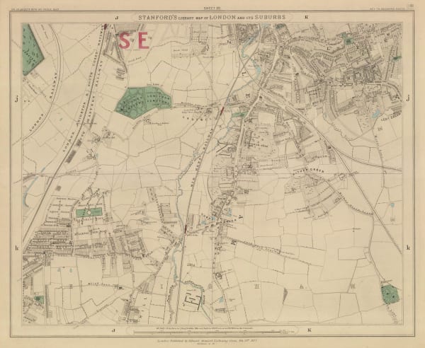 Edward Stanford, Lewisham, Ladywell & Hither Green, 1877