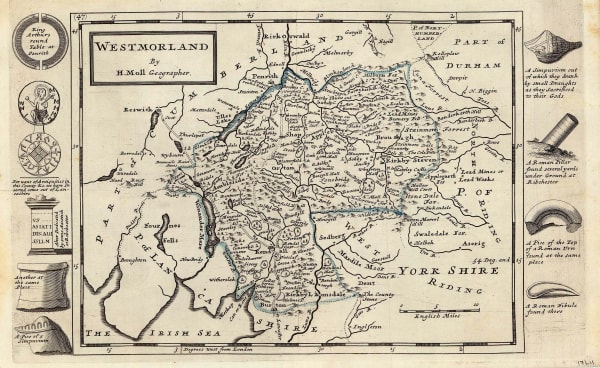 Herman Moll, Westmorland, 1724