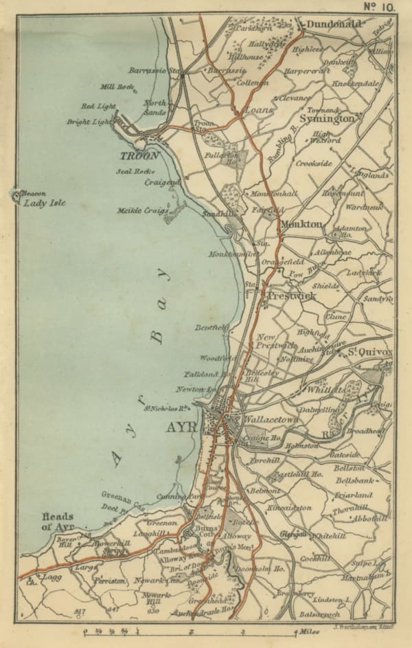 J.G. Bartholomew, Ayr and Land of Burns, 1885