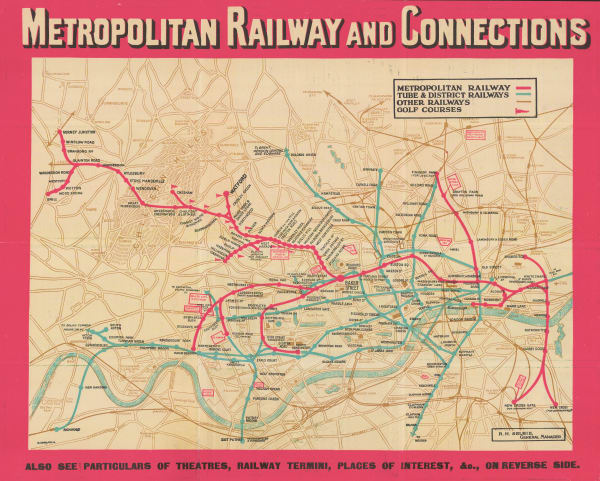 London Underground, Metropolitan Railway and Connections, 1928