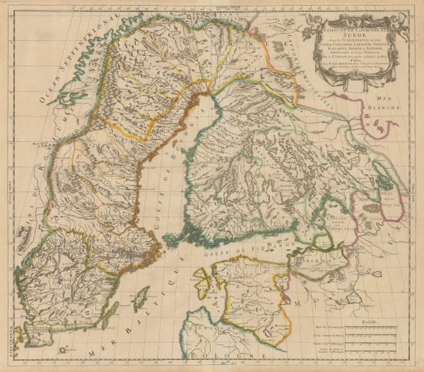 Nicolas & Guillaume Sanson, Sweden & Finland, 1669
