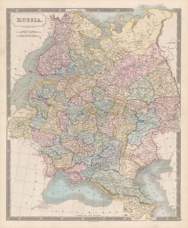 Sidney Hall, European Russia, 1830 c.