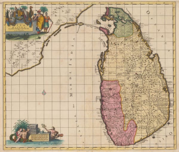 Josua & Reinier Ottens, Sri Lanka (Ceylon) , 1725 c.