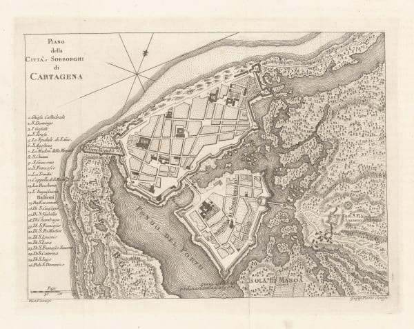 Giuseppe Pazzi, Cartagena de las Indias, 1763