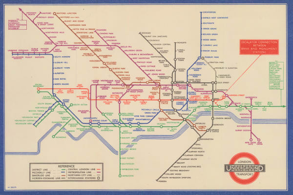 Harry Beck, London Underground Map, 1935