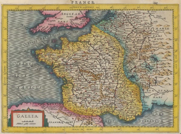 Mercator Hondius, France, 1630