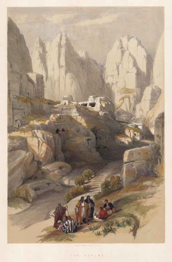 David Roberts, Jordan - Petra, The Ravine, 1842
