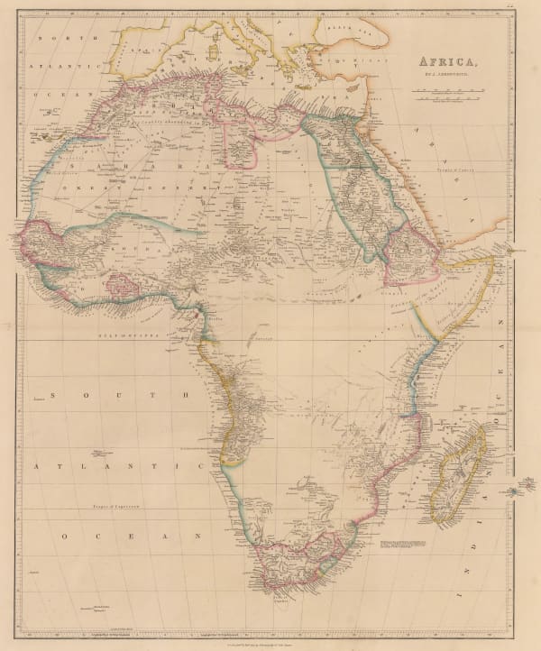 John Arrowsmith, Africa, 1850