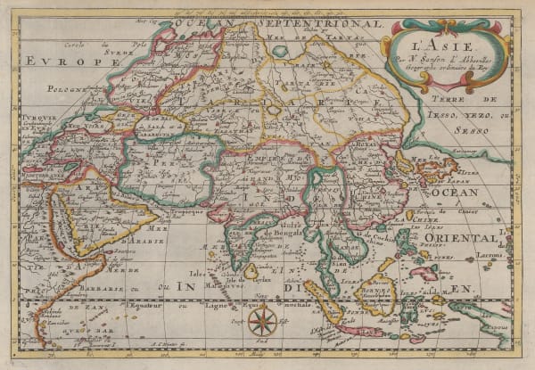 Nicolas & Guillaume Sanson, L'Asie, 1683