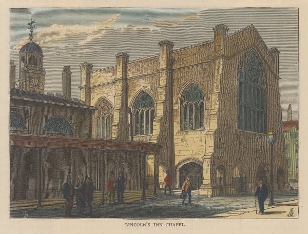 Old & New, London - Lincoln's Inn Chapel, 1880 c.